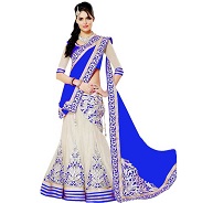 Embroidered Semi Stitched Lehenga Choli  (Multicolor)