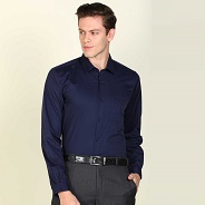 Men Slim Fit Solid Formal Shirt